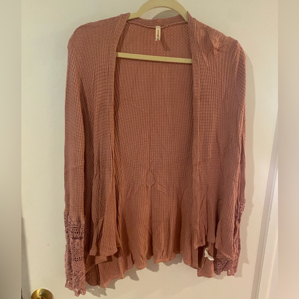 Orange creek mauve cardigan